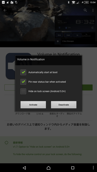 Volume in Notification