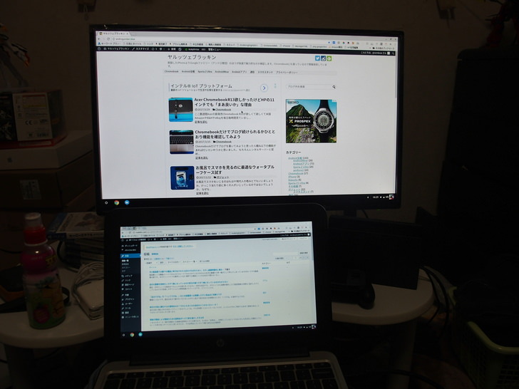 ChromeBookとフルHDディスプレイつなぐHDMIケーブル