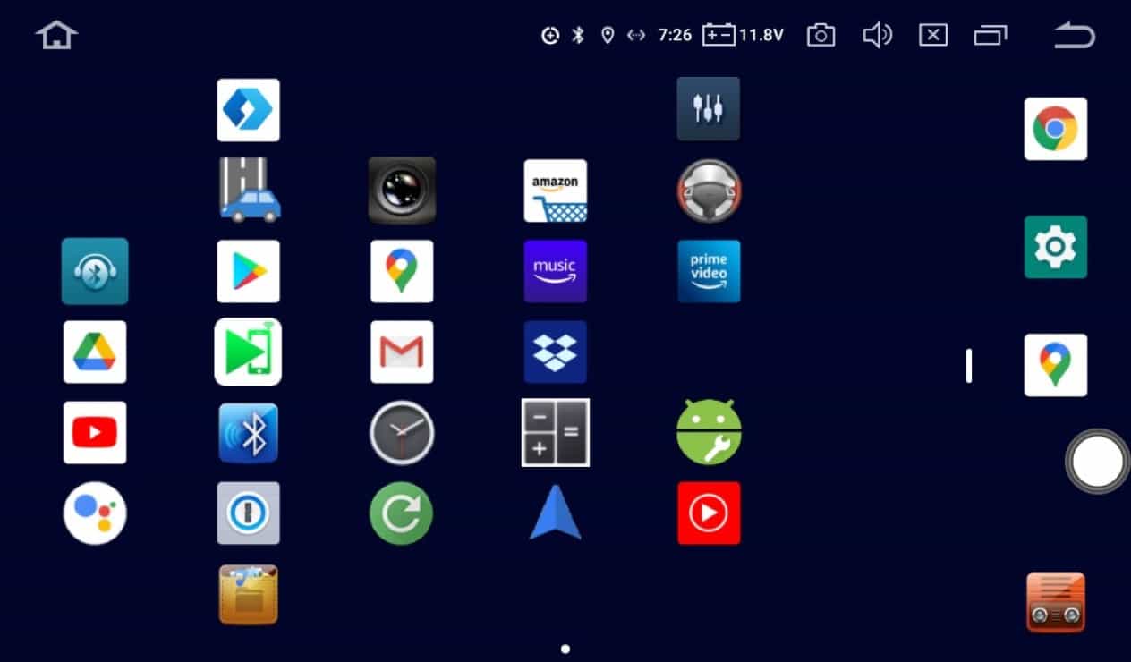 XTRONSナビでのMicrosoftLauncher