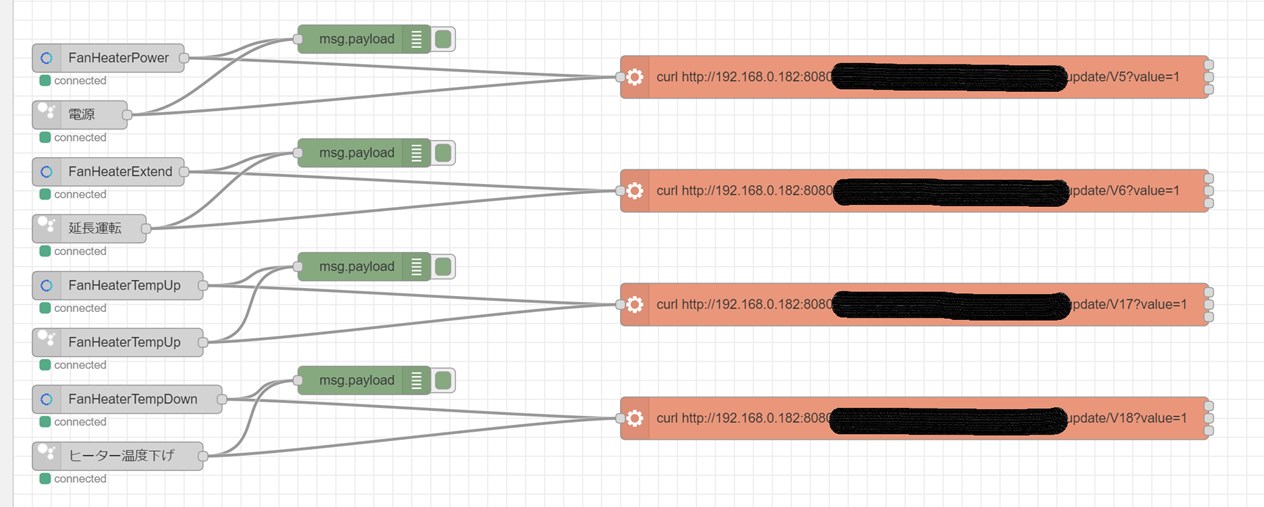 Node-redで機器の動きを登録